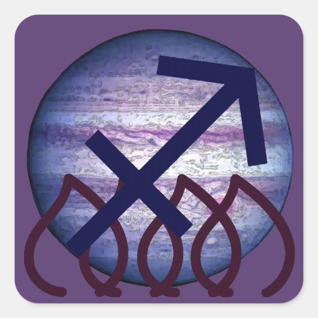 Adesivo Quadrado Sagitário (Frente)