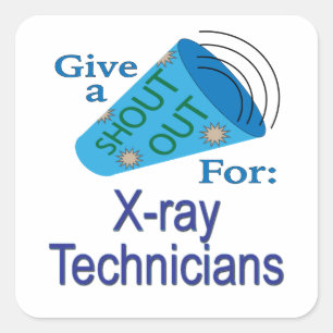 Adesivo Quadrado Saia para técnicos de raios X