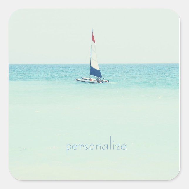 Adesivo Quadrado Sail Away (Frente)