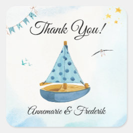 Adesivo Quadrado Sailboat de Revolução de Gênero