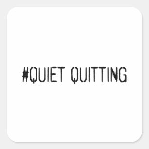 Adesivo Quadrado Sair silencioso