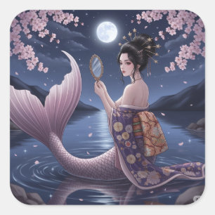 Adesivo Quadrado Sakura Gaze