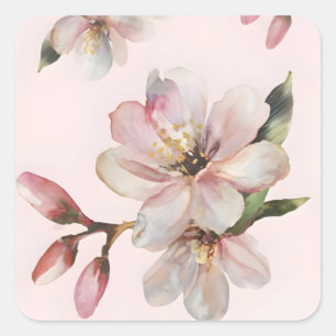 Adesivo Quadrado Sakura Metálico