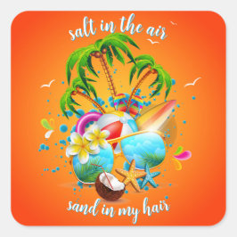 Adesivo Quadrado Sal no ar