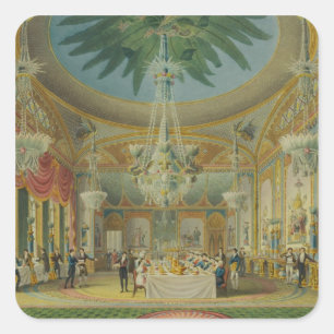 Adesivo Quadrado Sala de Banqueteiros, de 'Views of Royal Pavilion