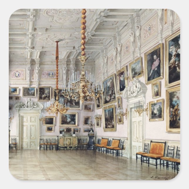 Adesivo Quadrado Sala de dança na Casa do Conde Bezborodko (Frente)