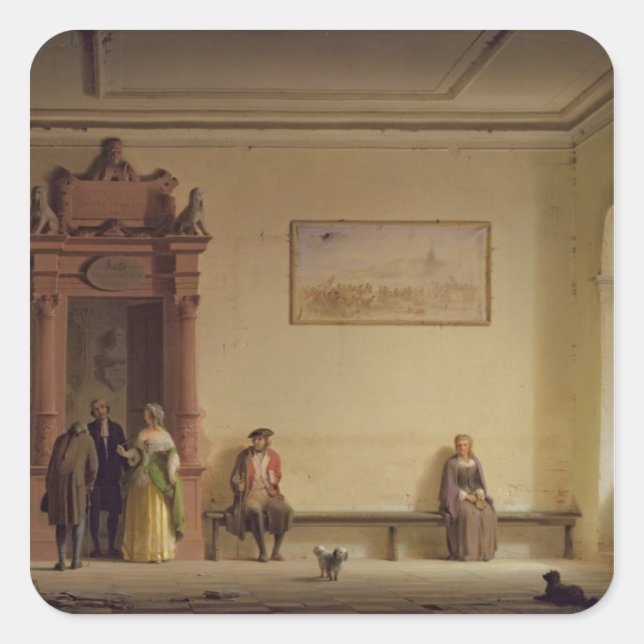 Adesivo Quadrado Sala de Espera, 1857 (Frente)
