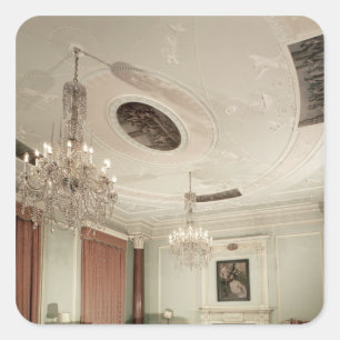 Adesivo Quadrado Sala de estar dianteira, 1775