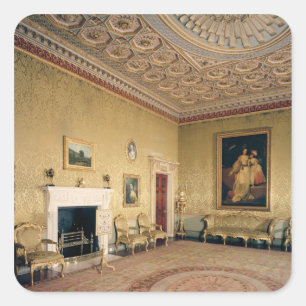 Adesivo Quadrado Sala de estar por Adam, c.1770-80