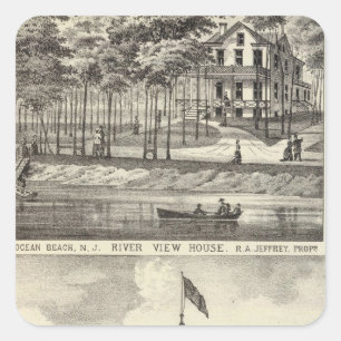 Adesivo Quadrado Sala educativa, Parque de Asbury e Câmara dos Rios