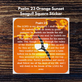 Adesivo Quadrado Salm 23 Laranja Sunset Seagull