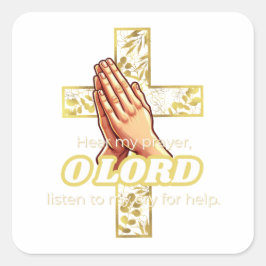 Adesivo Quadrado Salmo da bíblia 39:12