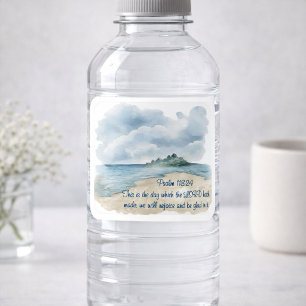 Adesivo Quadrado Salmo O Dia Cena da Praia Nublada