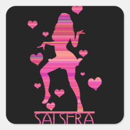 ADESIVO QUADRADO SALSERA - GAROTA DANÇADA A QUENTE