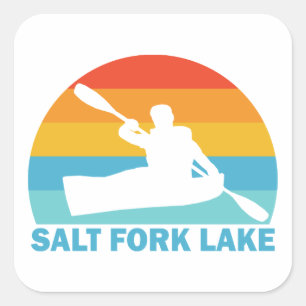 Adesivo Quadrado Salt Fork Lake Ohio Caiaque