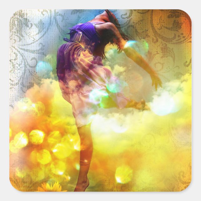 Adesivo Quadrado Salto de Fé (Frente)