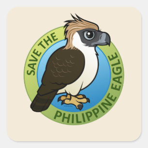 Adesivo Quadrado Salvar Eagle filipino