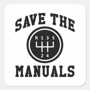 Adesivo Quadrado Salvar Os Manuais