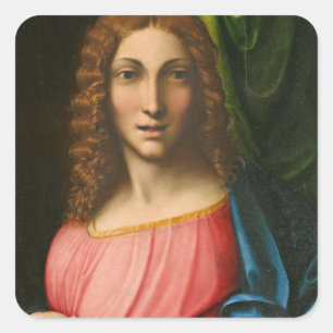 Adesivo Quadrado Salvator Mundi, C. 1515 (óleo no painel)