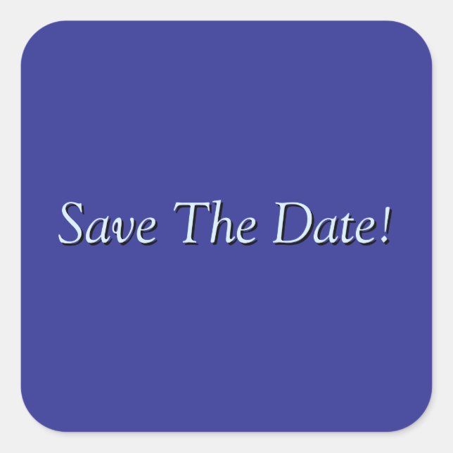 Adesivo Quadrado Salve A Data! (Frente)