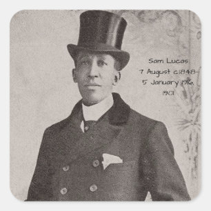 Adesivo Quadrado Sam Lucas, 1901