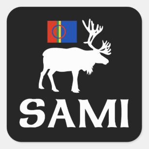 Adesivo Quadrado Sami, pessoas de oito estações