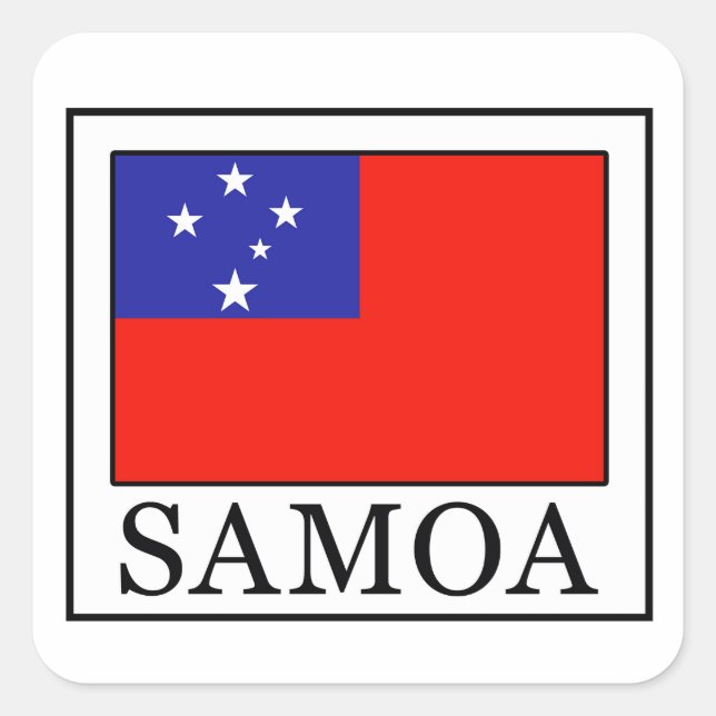 Adesivo Quadrado Samoa (Frente)