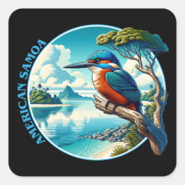 Adesivo Quadrado Samoa Sul do Pacífico Americano
