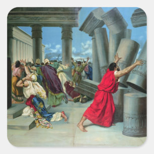 Adesivo Quadrado Samson e Delilah