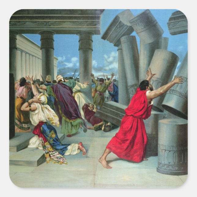 Adesivo Quadrado Samson e Delilah (Frente)