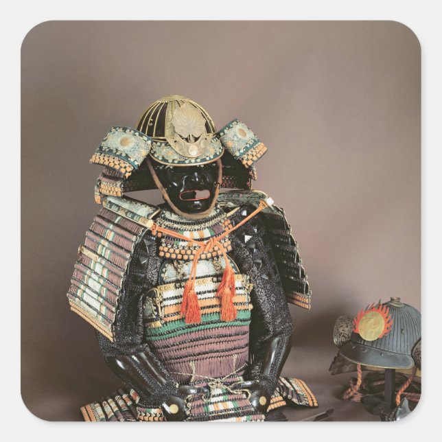 Adesivo Quadrado Samurai Armor, Período Muromachi c.1384 (Frente)