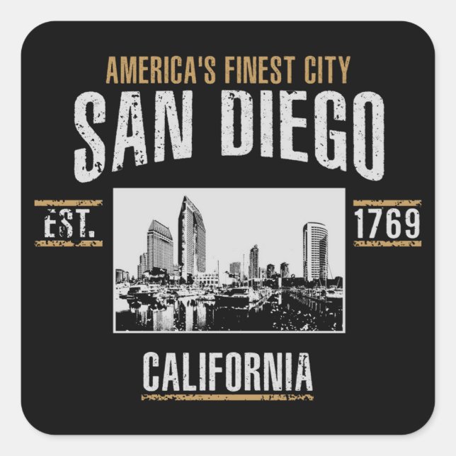 Adesivo Quadrado San Diego (Frente)