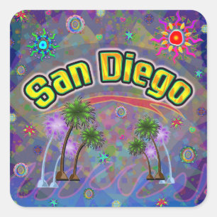Adesivo Quadrado San Diego Noble Voyage Sticker