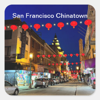 Adesivo Quadrado San Francisco Chinatown nº 11 Sticker