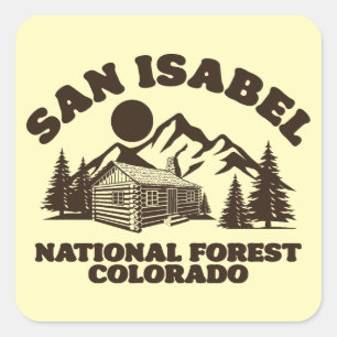 Adesivo Quadrado San Isabel National Forest Colorado