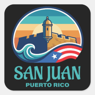Adesivo Quadrado San Juan Porto Rico