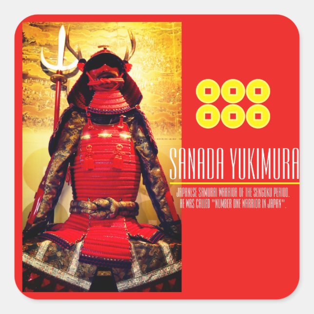 Adesivo Quadrado SANADA YUKIMURA：Seal (Frente)