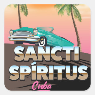 Adesivo Quadrado Sancti Spíritus Cuba