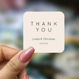 Adesivo Quadrado Sand Beige Wedding