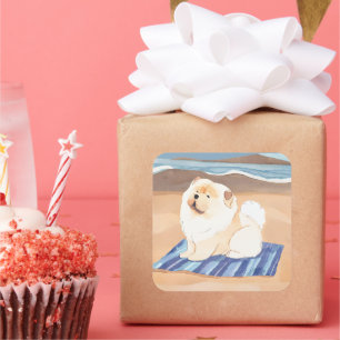 Adesivo Quadrado SAND N' SEA Cream Chow Chow