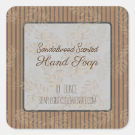 Adesivo Quadrado Sandalwood Soap