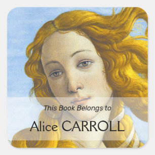 Adesivo Quadrado Sandro Botticelli - Nascimento do Detalhe de Vênus