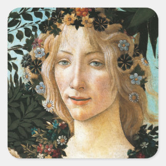 Adesivo Quadrado Sandro Botticelli "Primavera - Flora" Bastão Quadr