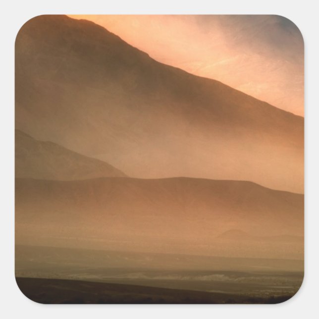 Adesivo Quadrado Sandstorm em Mesquite Sand Dunes, Sunset (Frente)