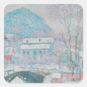 Adesivo Quadrado Sandvika, Noruega (1895) Claude Monet, artes plást