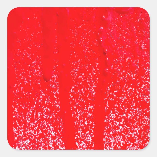 Adesivo Quadrado sangue derramado (Frente)