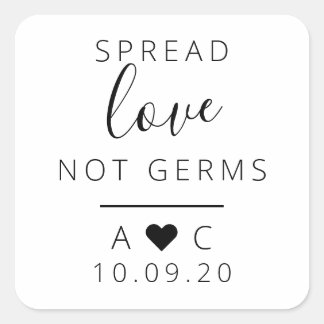 Adesivo Quadrado Sanitizer Favor Labels