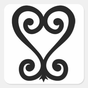 Adesivo Quadrado Sankofa Black/White Stickers