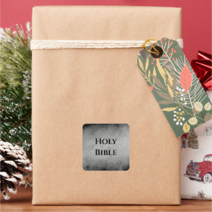 Adesivo Quadrado Santa Bíblia Christian