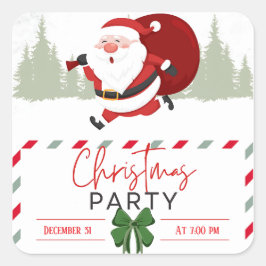 Adesivo Quadrado Santa’s Little Cozy Mood